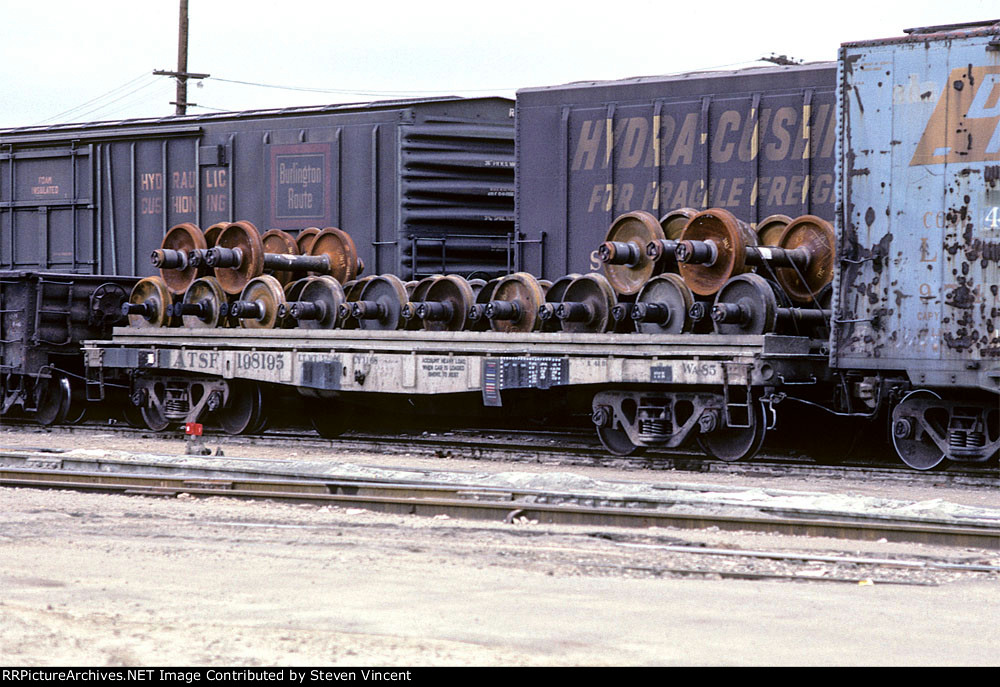 Santa Fe wheel car ATSF #198195